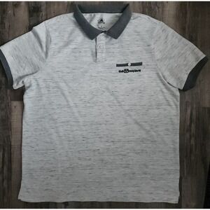 Walt Disney World Mens XL Heather Gray Short Sleeve Polo Shirt Classic Fit Golf